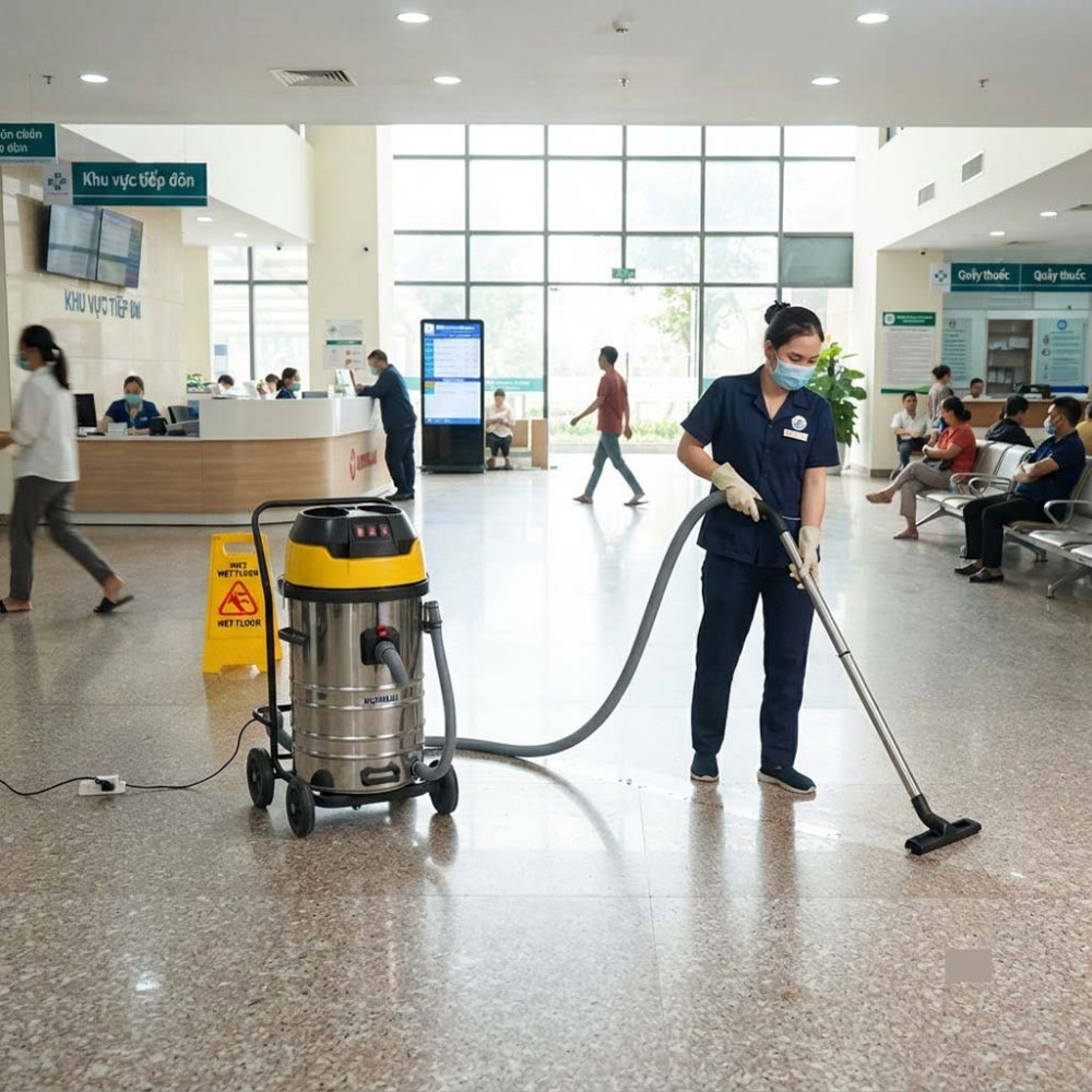 Máy hút bụi công nghiệp Kumisai KMS380T - Hàng chính hãng