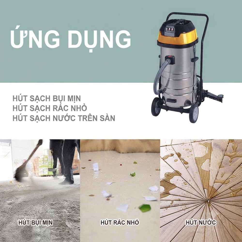 Máy hút bụi công nghiệp Kumisai KMS380T - Hàng chính hãng