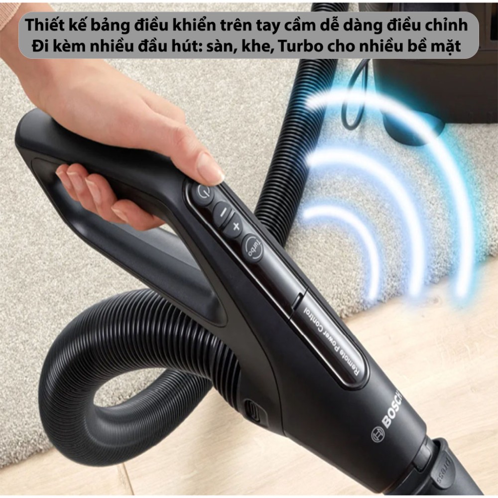 Máy hút bụi dạng hộp Bosch BGS41POW1 Series 6 - Hàng chính hãng