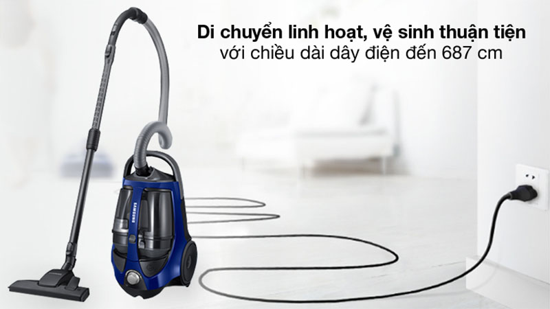 Máy hút bụi dạng hộp Samsung VCC8836V36/XSV - Hàng chính hãng