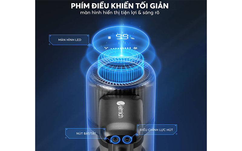 Máy hút bụi không dây Elmich VCE-3928 - Hàng chính hãng