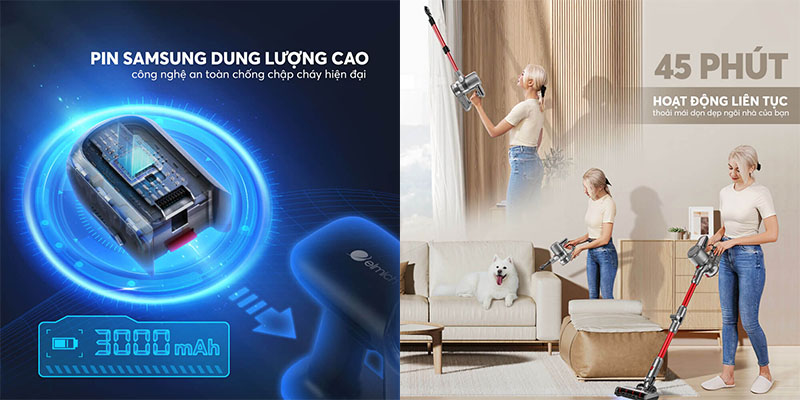 Máy hút bụi không dây Elmich VCE-3928 - Hàng chính hãng
