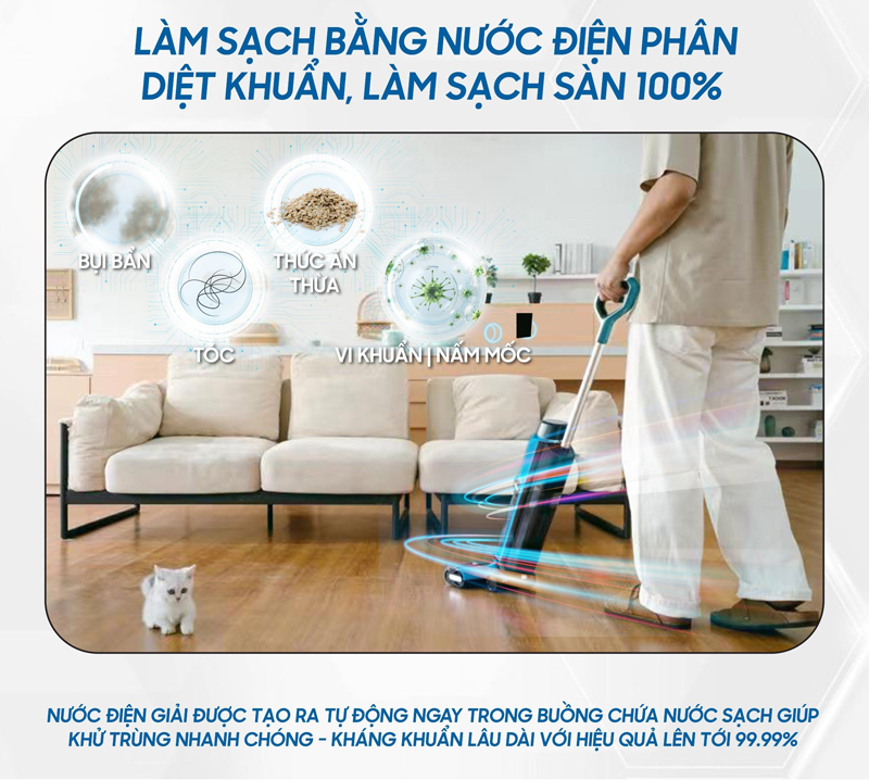 Máy hút bụi lau nhà thông minh Ultty SCW18 - Hàng chính hãng