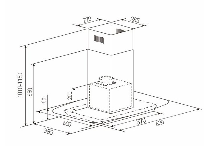 Máy hút khói khử mùi Arber AB-700Y - Hàng chính hãng