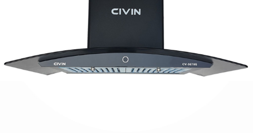 Máy hút mùi kính cong Civin CV-3670S - Hàng chính hãng