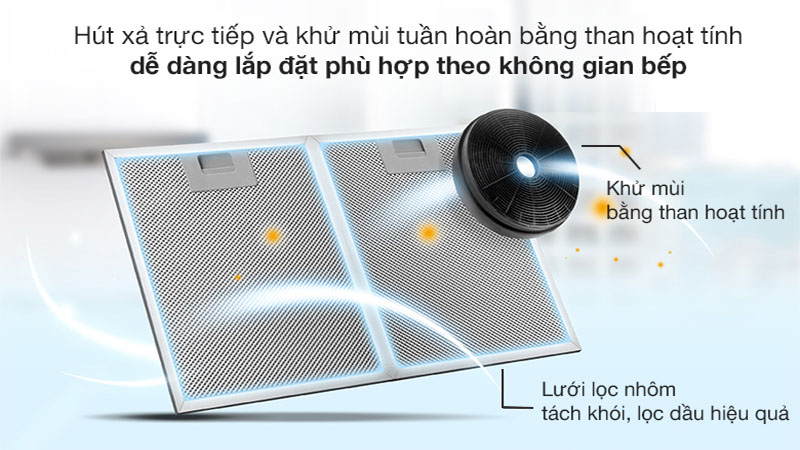 Máy hút khói khử mùi Daikiosan DKH-000006 - Hàng chính hãng