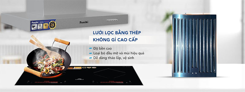 Máy hút mùi chữ T Funiki HKH9668 - Hàng chính hãng