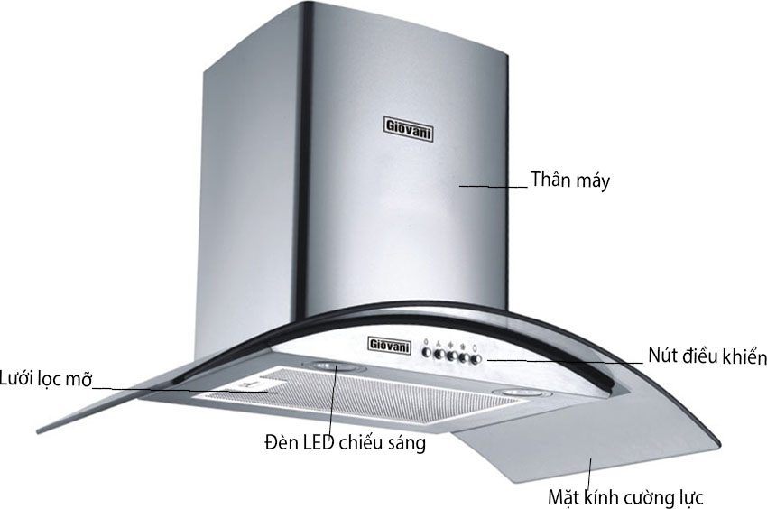 Máy hút khói khử mùi Giovani G 2430H - Hàng chính hãng