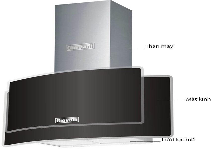 Máy hút khói khử mùi Giovani G-725 BG - Hàng chính hãng