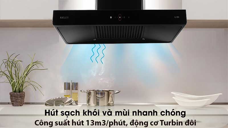 Máy hút khói khử mùi Kieler KL-V904 - Hàng chính hãng