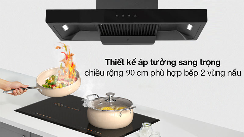 Máy hút khói khử mùi Midea CXW-220-B82 - Hàng chính hãng