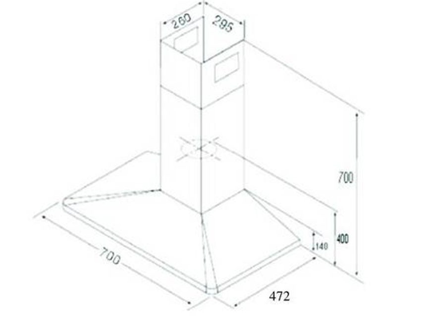 Máy hút khói khử mùi Rinnai RVH-700P(G) - Hàng chính hãng