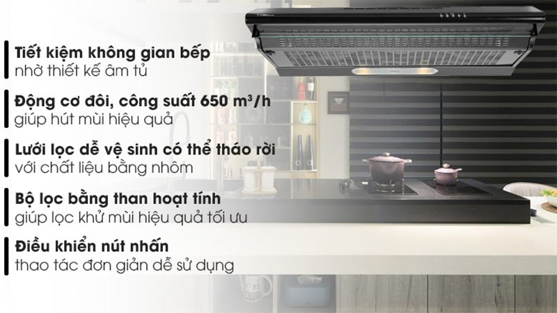 Máy hút khói khử mùi Torino FS303GE2XK23PU3V2LBL/F/90 - Hàng chính hãng