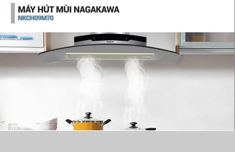 Máy hút khói khử mùi Nagakawa NKCH09M70 - Hàng chính hãng