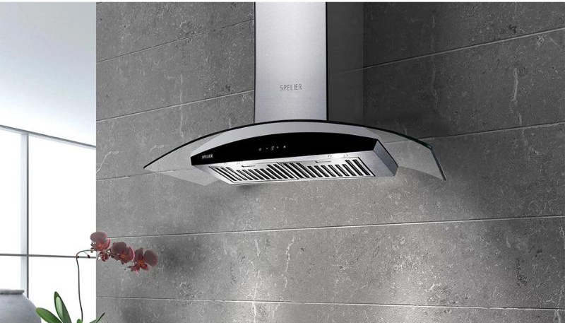 Máy hút mùi kính cong Spelier SP-652GT - Hàng chính hãng