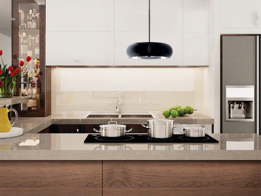 Máy hút khử mùi đảo Malloca GEMINI BLACK-I235F - Hàng chính hãng