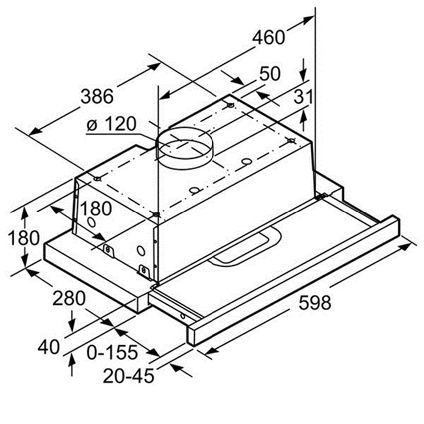 Máy hút mùi Bosch DFT63AC50 - Hàng chính hãng