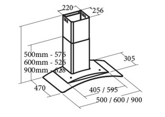 Máy hút mùi Cata C-Glass 90 - Hàng chính hãng