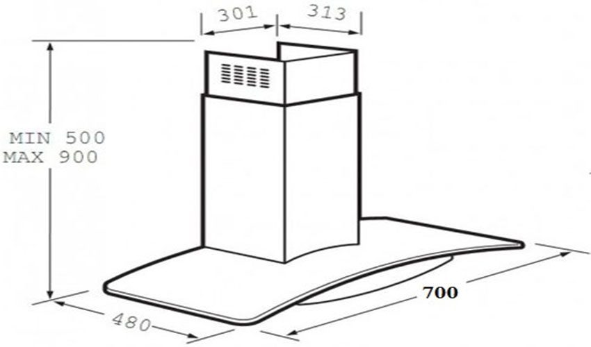 Máy hút mùi Giovani G-2370RS - Hàng chính hãng