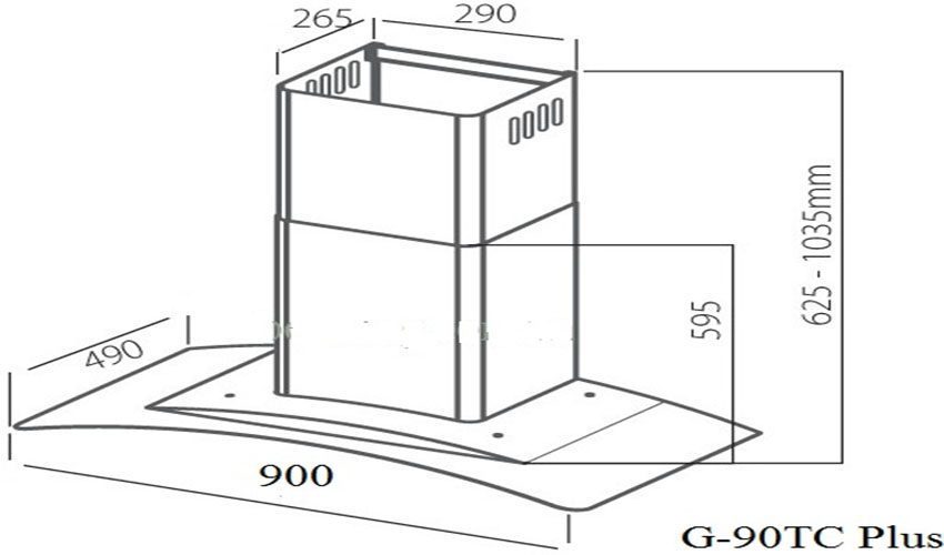 Máy hút mùi Giovani G-90 TC Plus - Hàng chính hãng