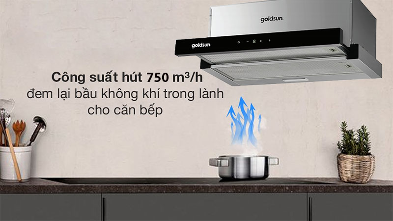 Máy hút mùi Goldsun GRH7740 - Hàng chính hãng