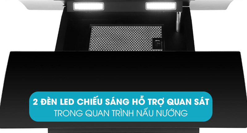 Máy hút mùi kính vát Pramie DE22-700 - Hàng chính hãng