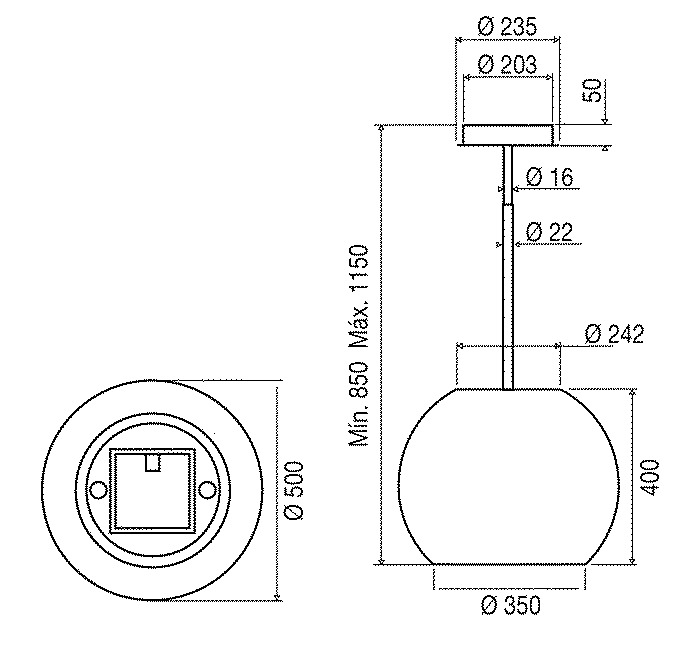 Máy hút mùi Malloca SPHERA WHITE I001W - Hàng chính hãng
