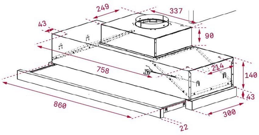 Máy hút mùi Teka CNL 9815 PLUS S/STEEL - Hàng chính hãng