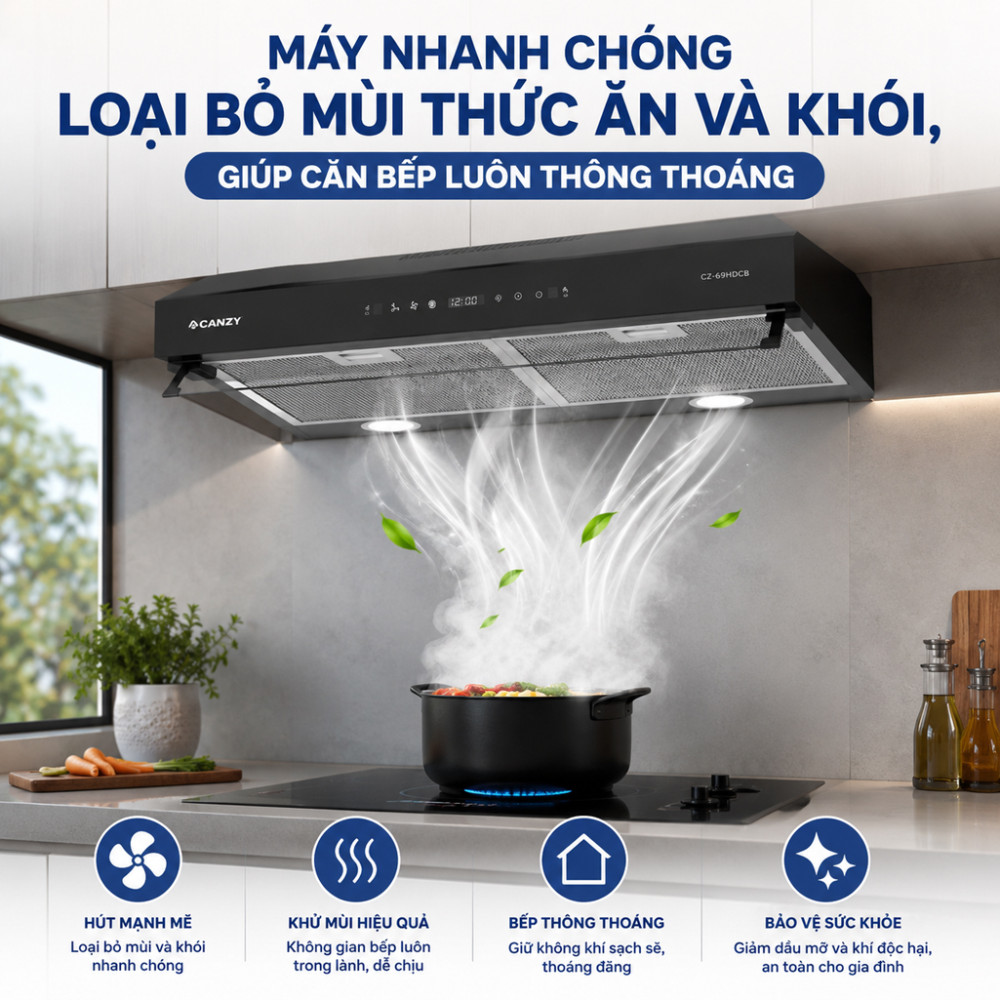 Máy hút mùi âm tủ Canzy CZ-H2060CD - Hàng chính hãng