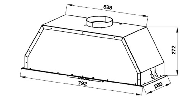Máy hút mùi âm tủ Häfele HH-BI79A/533.80.038 - Hàng chính hãng