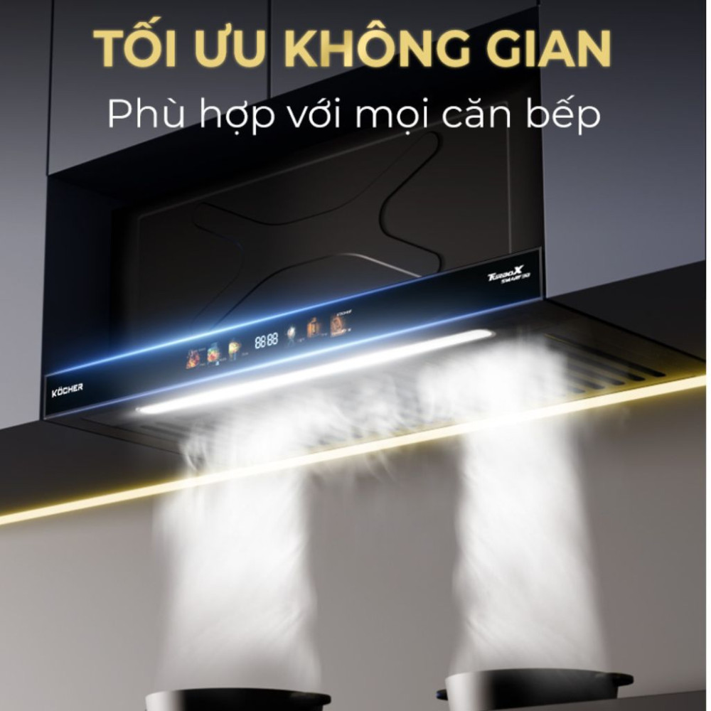 Máy hút mùi âm tủ Kocher X3D-350D.AUC - Hàng chính hãng