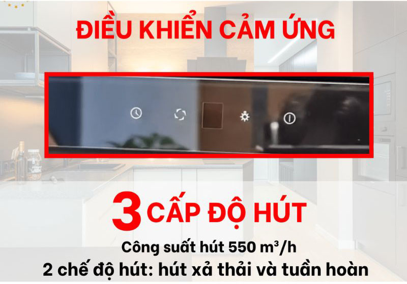 Máy hút mùi âm tủ Malloca MH-90BTC - Hàng chính hãng