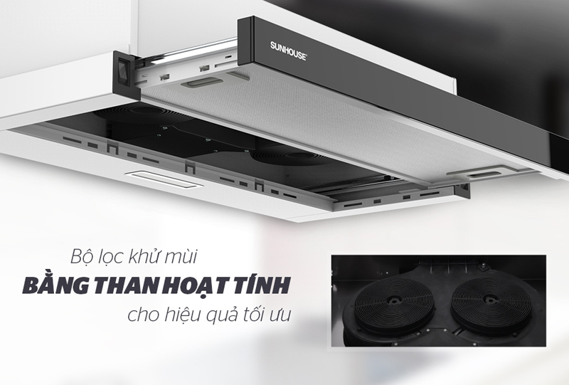 Máy hút mùi âm tủ Sunhouse SHB6128 - Hàng chính hãng