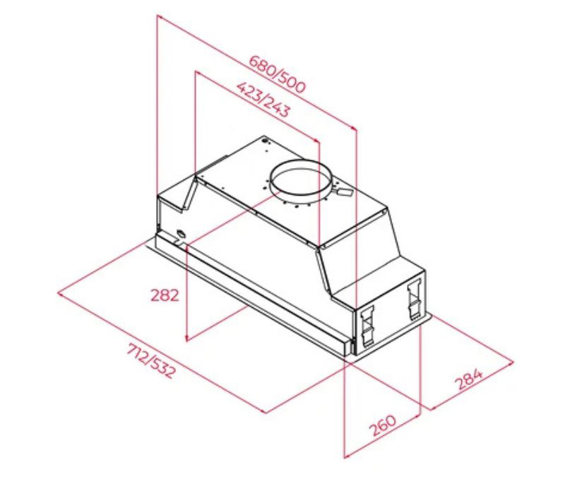 Máy hút mùi âm tủ Teka GFL 77760 EOS IX - Hàng chính hãng