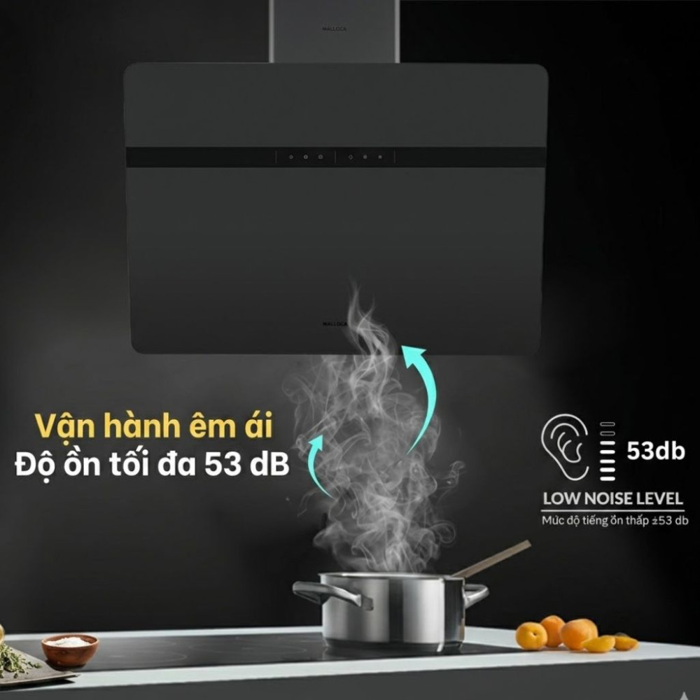 Máy hút mùi áp tường Malloca MC 80ECO - Hàng chính hãng