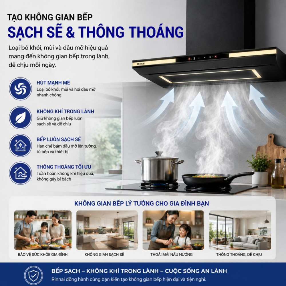 Máy hút mùi áp tường Rinnai RH-C1059-PBW - Hàng chính hãng