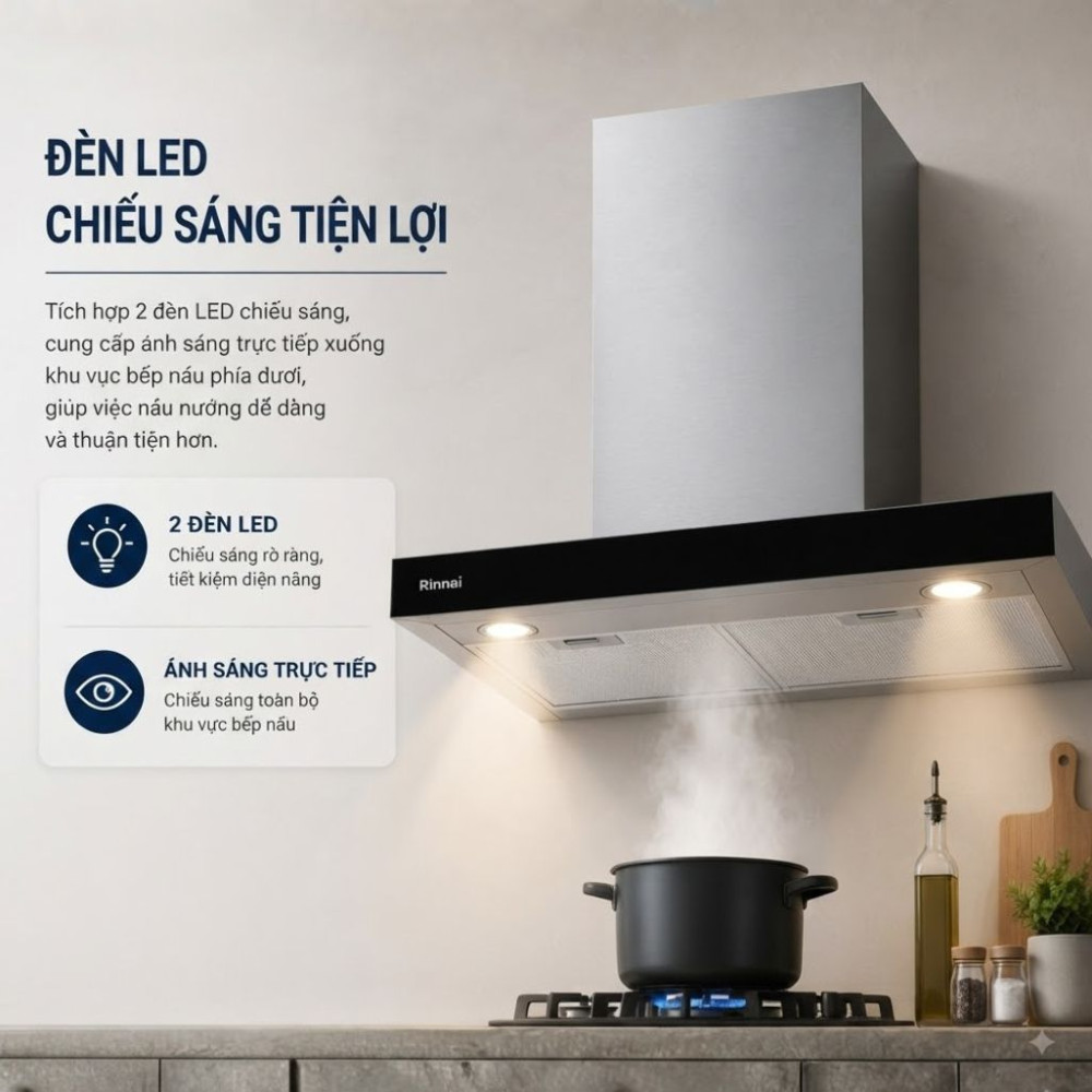 Máy hút mùi áp tường Rinnai RH-C75F-SSVR - Hàng chính hãng
