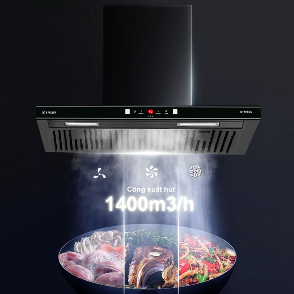 Máy hút mùi áp tường Spelier SP-109MC - Hàng chính hãng