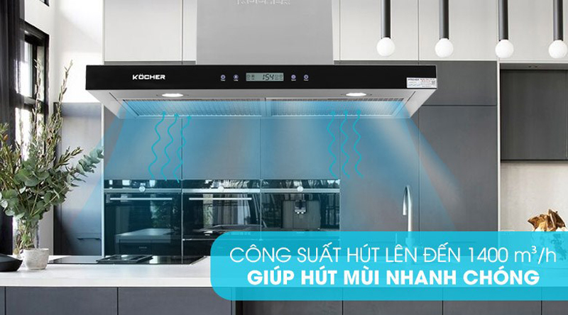 Máy hút mùi chữ T Kocher K-225C - Hàng chính hãng