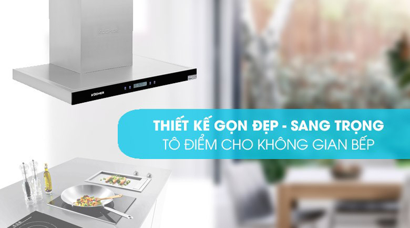 Máy hút mùi chữ T Kocher K-225C - Hàng chính hãng