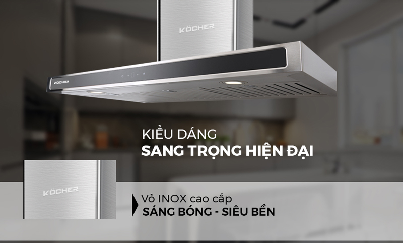 Máy hút mùi chữ T Kocher K-225D - Hàng chính hãng