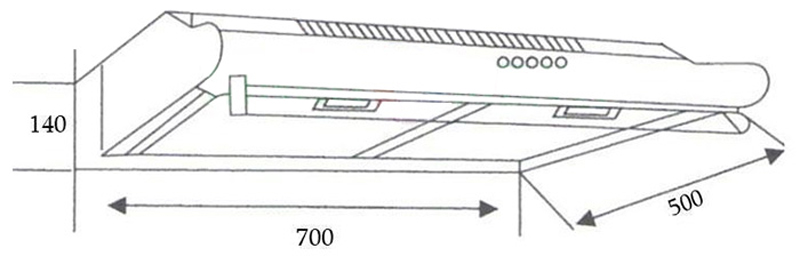 Máy hút mùi cổ điển Capri CR270B - Hàng chính hãng