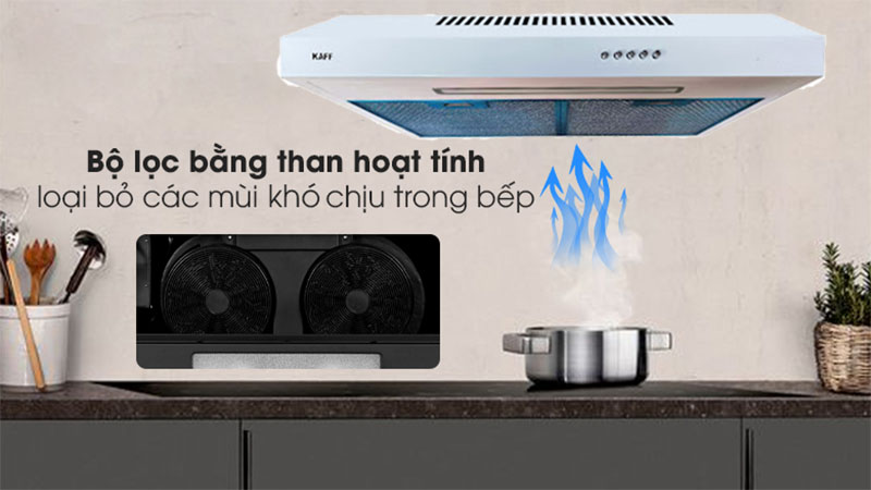 Máy hút mùi cổ điển Kaff KF-SL70KW - Hàng chính hãng