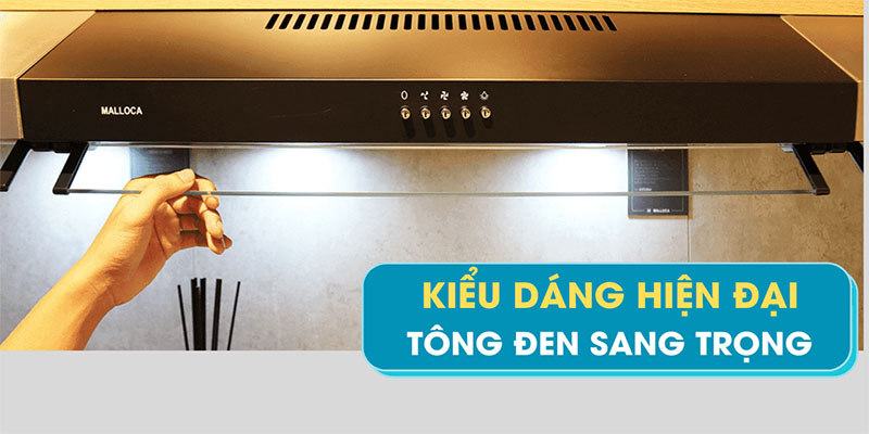 Máy hút mùi cổ điển Malloca H365.7B - Hàng chính hãng