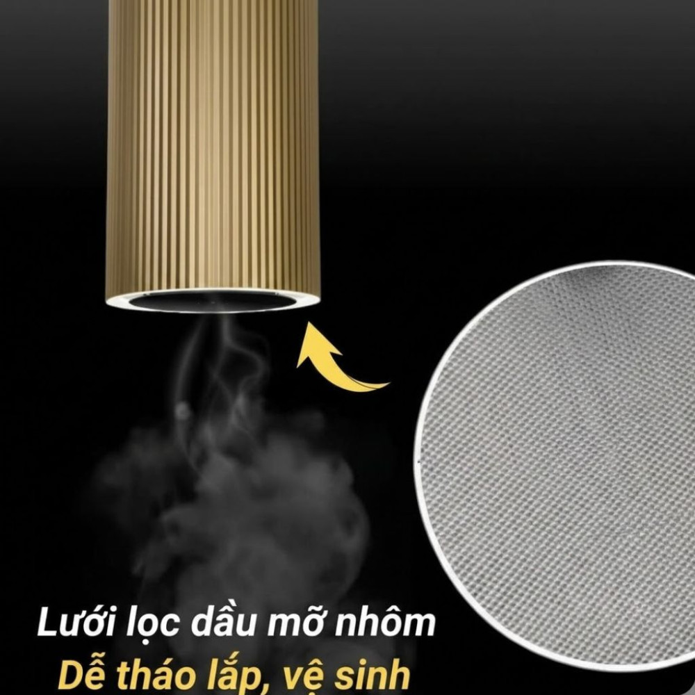 Máy hút mùi đảo Malloca Monogold K-382G - Hàng chính hãng