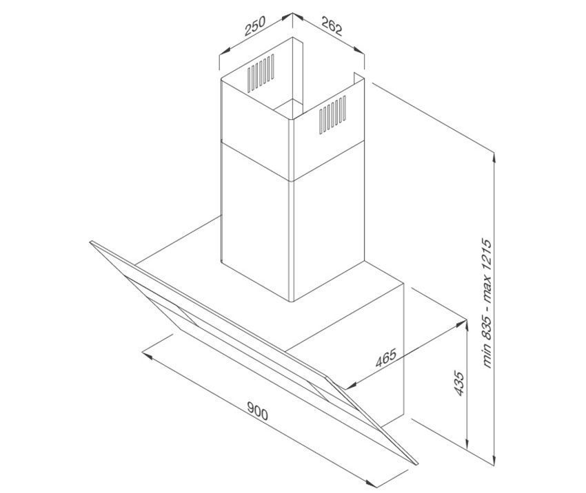 Máy hút mùi gắn tường Malloca Horizon K1574 - Hàng chính hãng