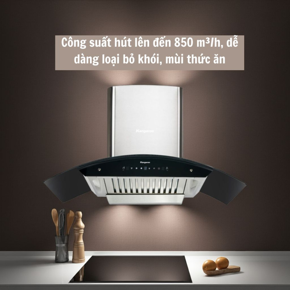 Máy hút mùi kính cong Kangaroo KGCH70H5C - Hàng chính hãng
