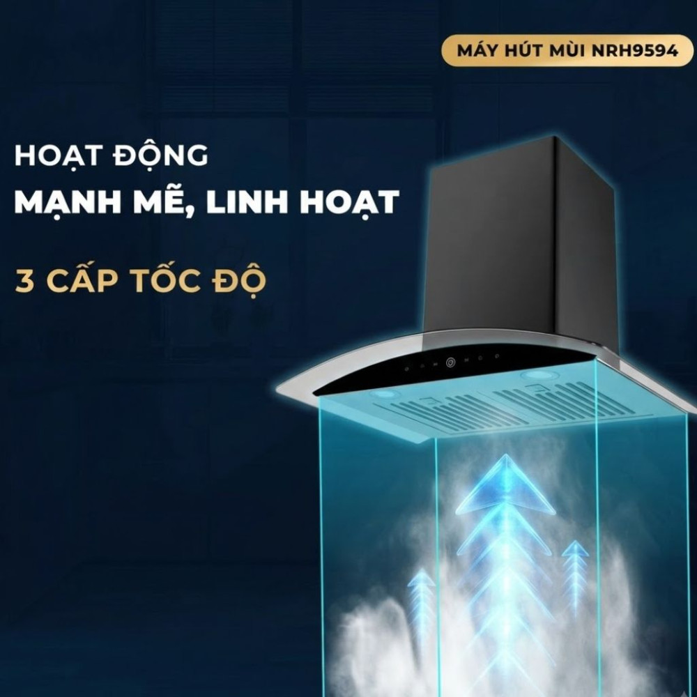 Máy hút mùi kính cong 70cm Nagakawa NRH9594 - Hàng chính hãng