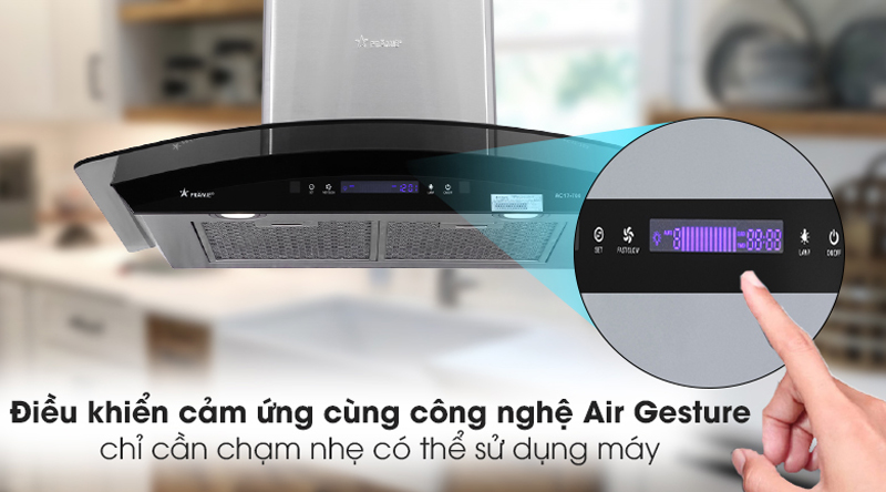 Máy hút mùi kính cong Pramie AC17-700 - Hàng chính hãng