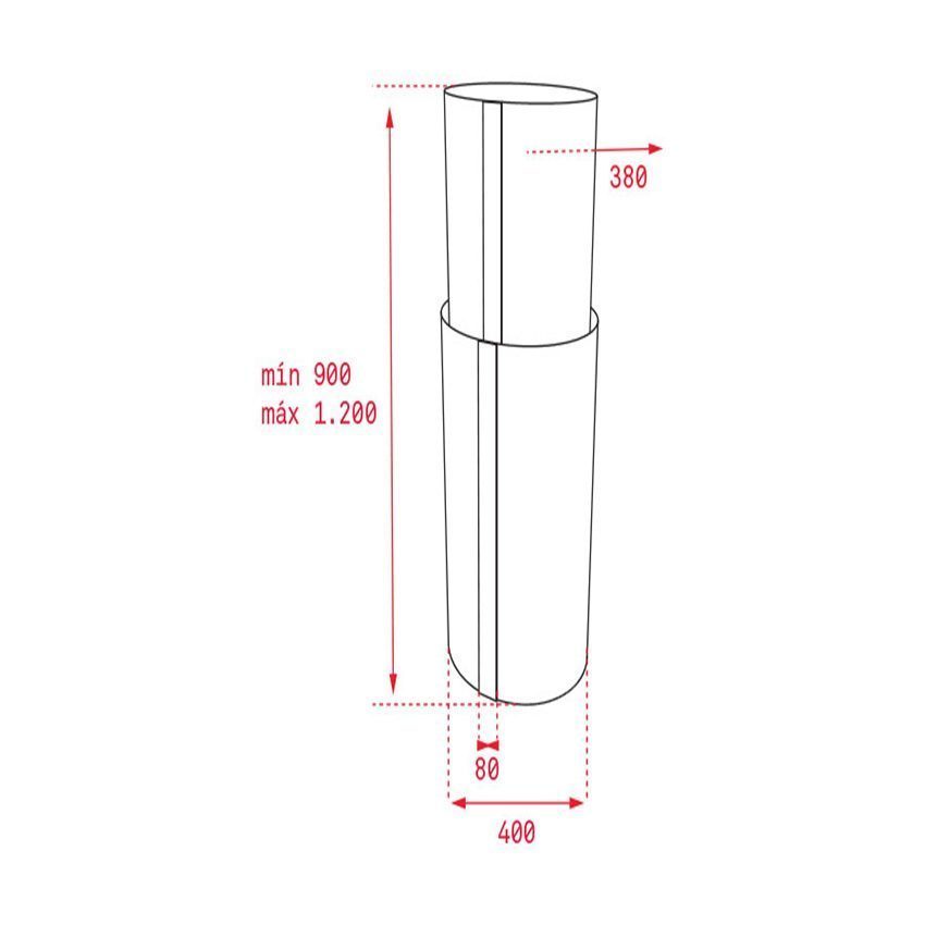 Máy hút mùi ốc đảo Teka CC 485 S/STEEL - Hàng chính hãng
